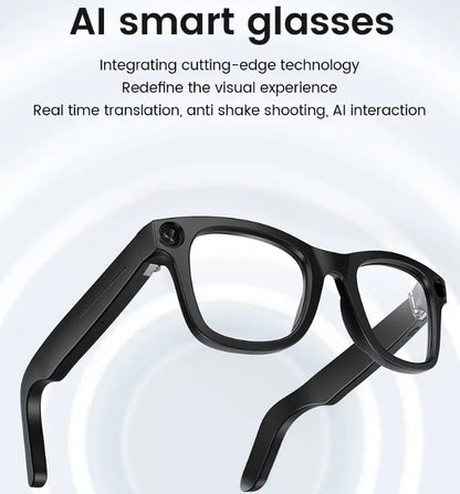 New E02 Meta Smart Glasses with Camera 800W WIFI Transfer Gesture Control ChatGPT Men Women Outdoor AI Smart Glasses