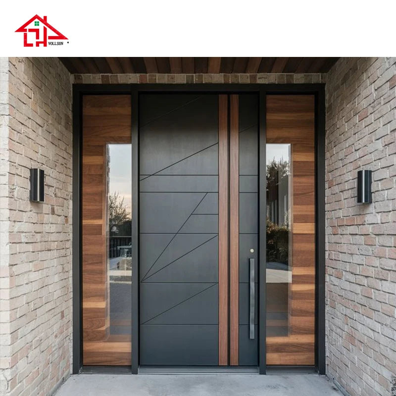 Modern Luxury Custom Aluminum Pivot Front Door, High-Security Exterior Entry Door for Villa aluminum entrance door