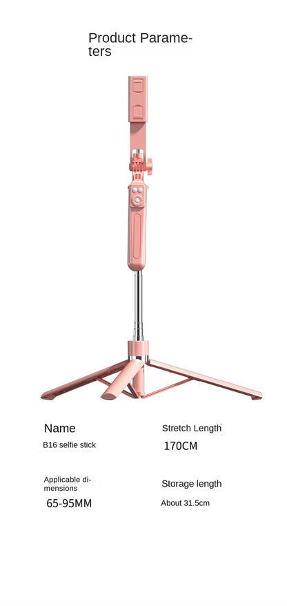 MEUYAG 170cm 360 ° rotation Selfie Stick with Wireless Bluetooth Extended Tripod with Remote Shutter for smartphone Android ios