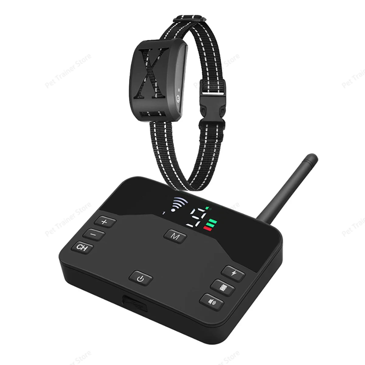 2 In 1 Electric Pet Wireless Fence Dog Training Collar Anti Runaway Up to 3 Dogs Outdoor Pet Containment Rechargeable System