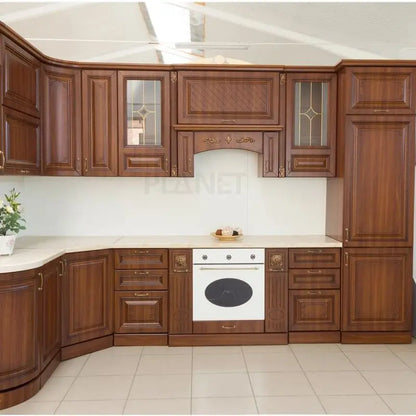 American Style Custom Design Solid Wood Kitchen Cabinet with Factory Price