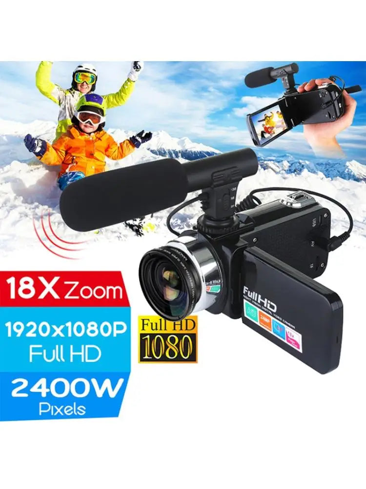 Digital Cameras HD Digital Video Camera 18x Digital Zoom Camera 24 MP 3 Inch LCD Screen  High-Definition PC Cameras Functional