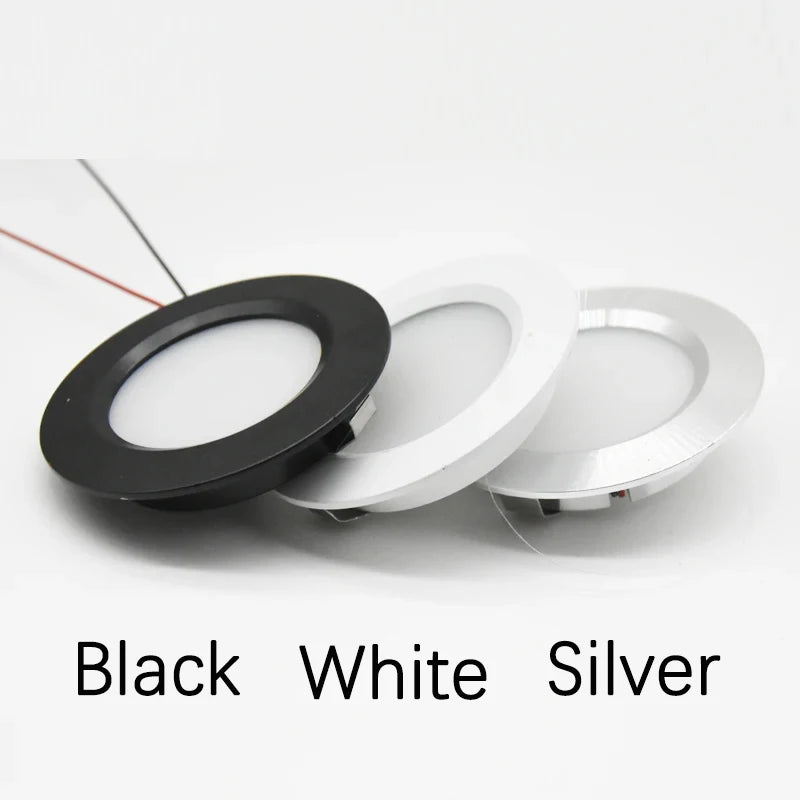 RV Interior Camper Reading Roof Lights 12V Recessed LED Ceiling Lights Panel Motorhome RV Ceiling Lamps Caravan Boat Downlights