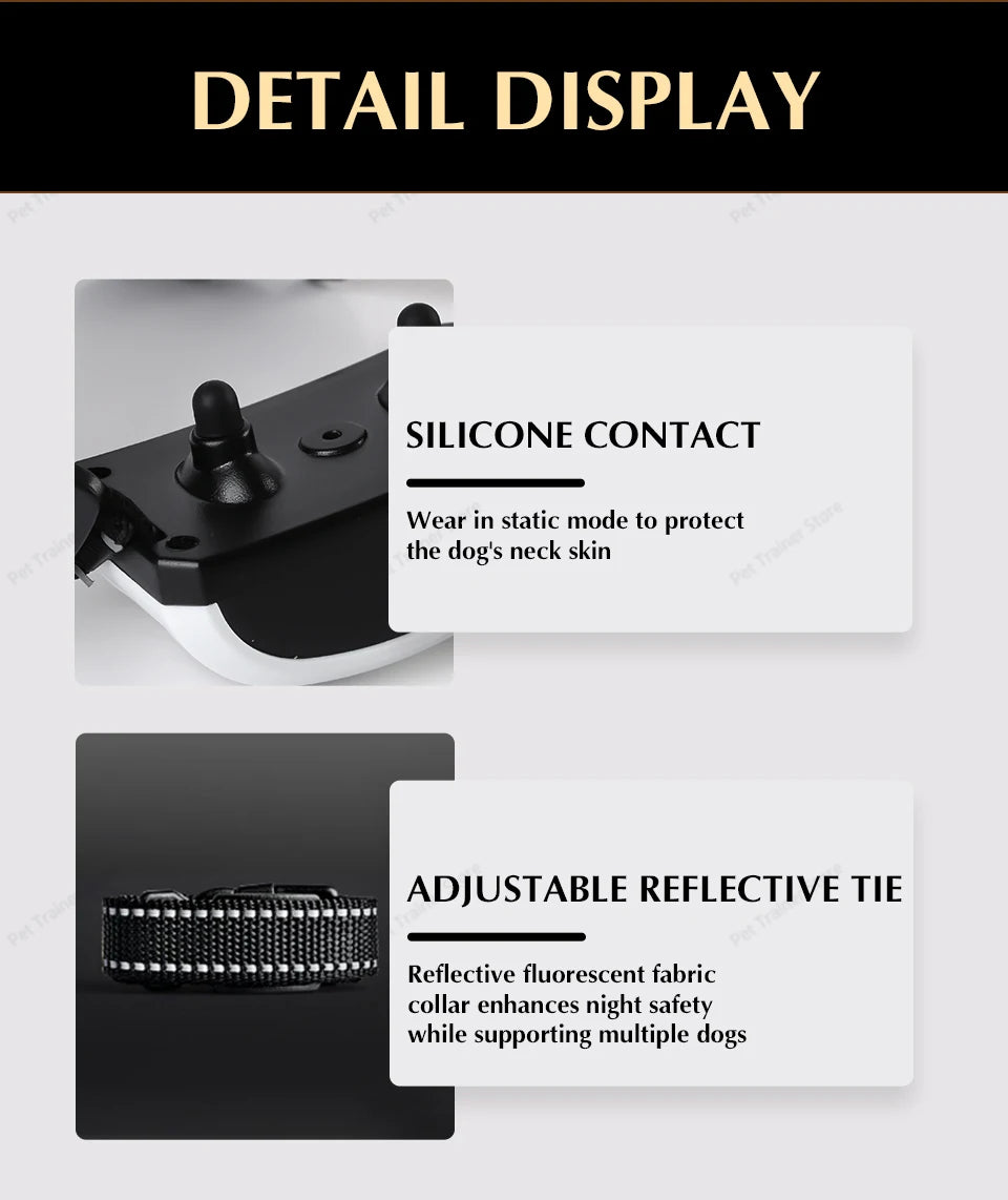 2 In 1 Electric Pet Wireless Fence Dog Training Collar Anti Runaway Up to 3 Dogs Outdoor Pet Containment Rechargeable System