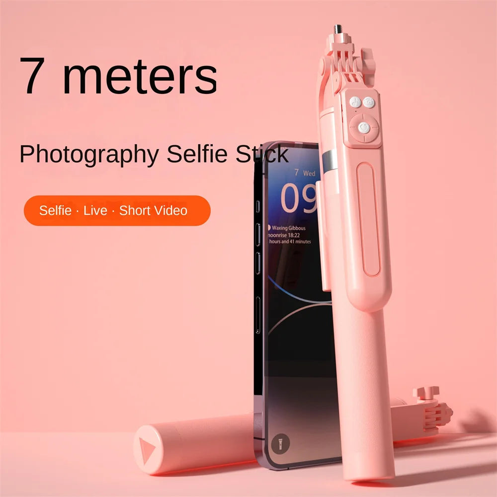 MEUYAG 170cm 360 ° rotation Selfie Stick with Wireless Bluetooth Extended Tripod with Remote Shutter for smartphone Android ios